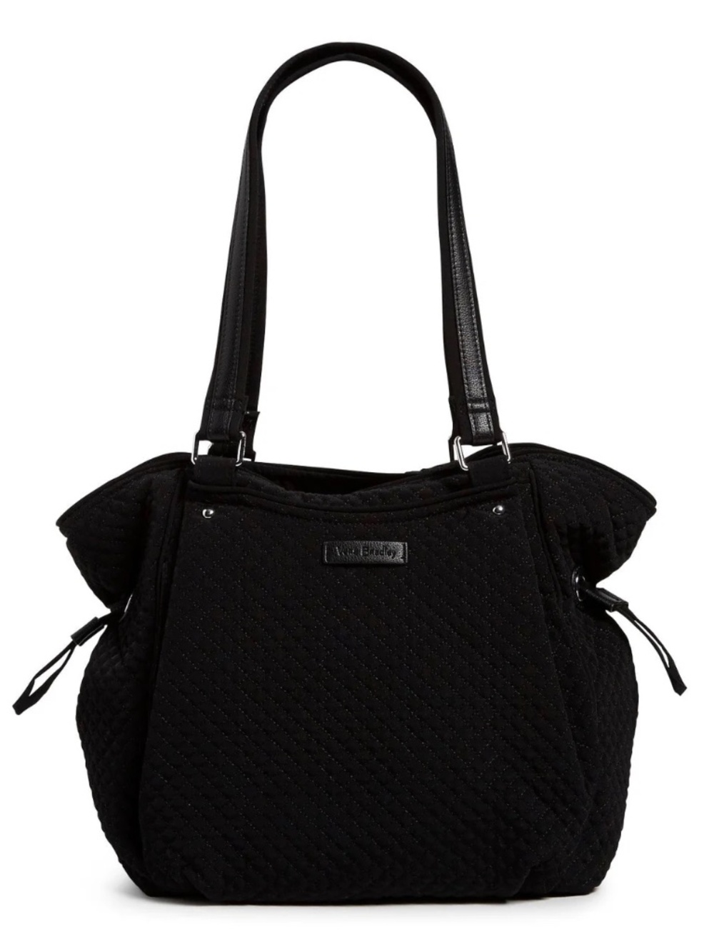 New Vera Bradley Microfiber Glenna Satchel Purse Black $130